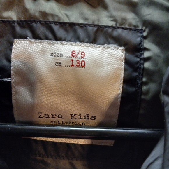 Zara Kids Collections Boys Puffer 8/9 Black Sleeveless Hooded Zippered Vest - Picture 13 of 14